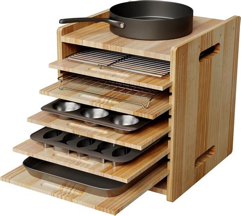 Amazon.com - HAIDAIYA 7 Tiers Cookie Sheet Organizer for Cabinet ...