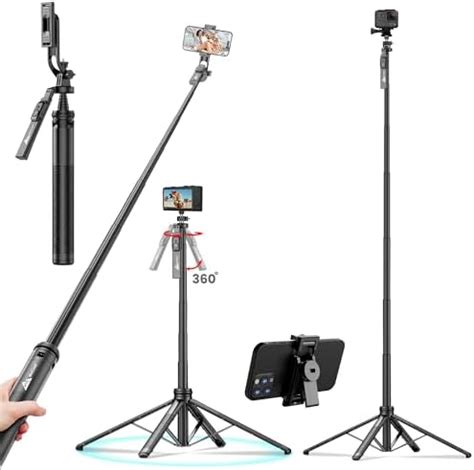 Mobilife Selfie Stick with Light and Mirror Bluetooth Selfie Stick ...