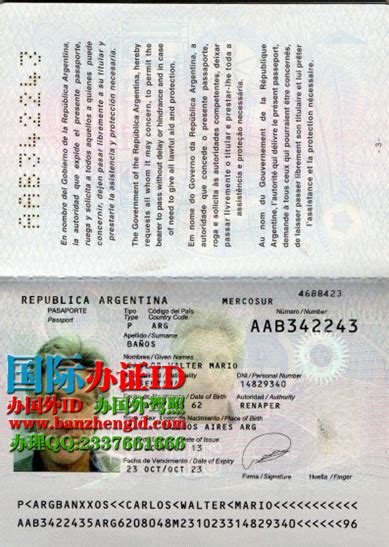 办阿根廷护照Argentine passport（Pasaporte argentino）-国际办证ID