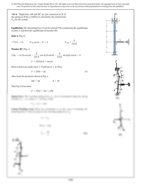 SOLUTION: Hibbeler r c mechanics of materials chapter 13 1 88 solution ...