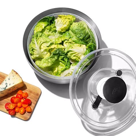 OXO SteeL Salad Spinner | Sur La Table