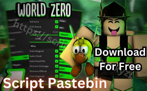 Image result for World Zero Script Pastebin Tutorial