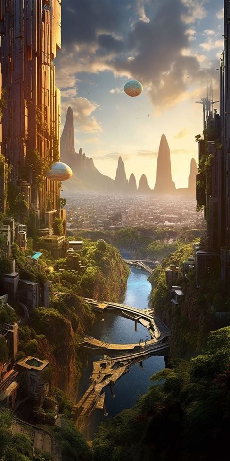 Пин от пользователя Antarik Fox на доске Sci-fi Future | Пейзажи ...