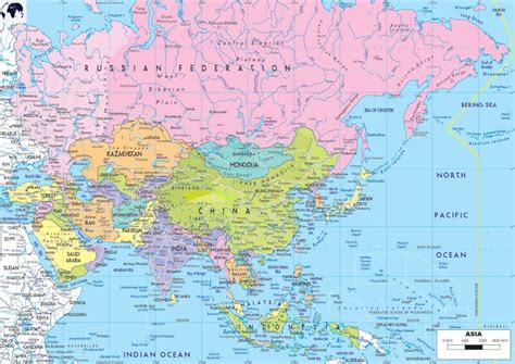 Asia Map 的图像结果