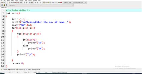 Image result for C Program to Print Number Pattern