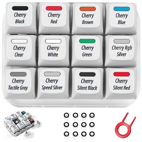 Griarrac Cherry MX Switch Tester 12-Key Mechanical Keyboard Sampler ...