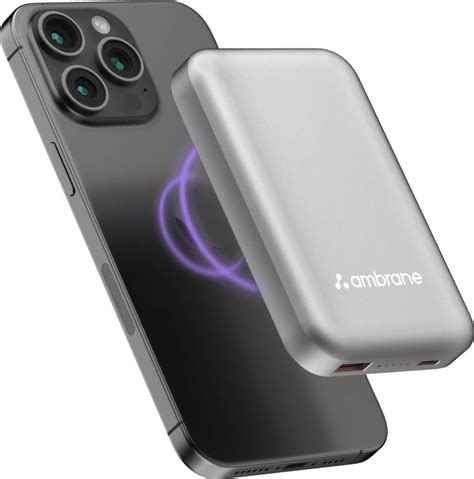 Ambrane 10000 mAh 22.5 W Wireless With MagSafe Power Bank Price in ...