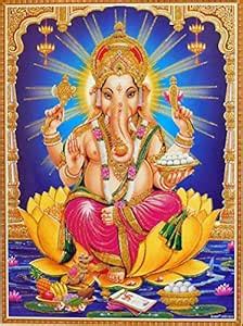 Buy Gadgets WRAP Lord Ganesha Ganpati ji Wall Sticker 12 cm x 18 cm x 0 ...