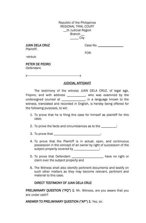 Maximum Of Law On Affidavits