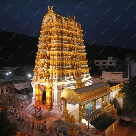 Premium Photo | Beautiful tirupati balaji temple generative AI