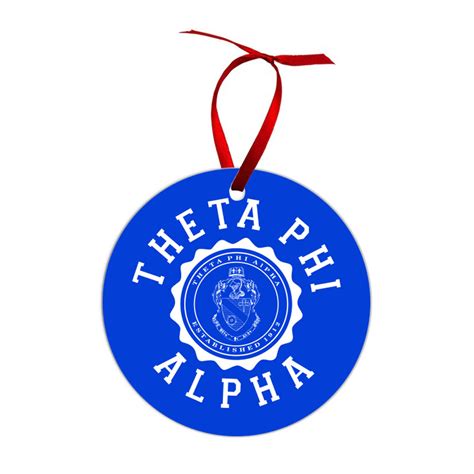 Theta Phi Alpha Shield Christmas Ornaments - Greek Gear
