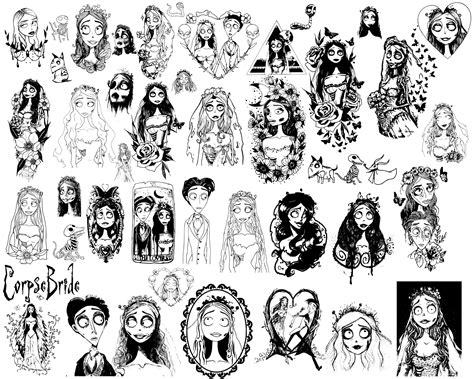 Image result for Corpse Bride Silhouette Tim Burton