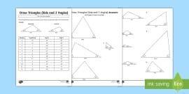 Types of Triangles Worksheet for 3rd-5th Grade | Twinkl