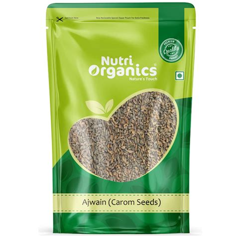 Nutri Organics Spices Whole Ajwain Carom Seeds Indian Traditional Masa ...