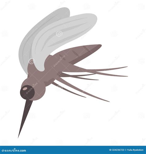 Dangerous Mosquito Spreading Malaria Zika and Dengue Fever Stock Vector - Illustration of pest ...