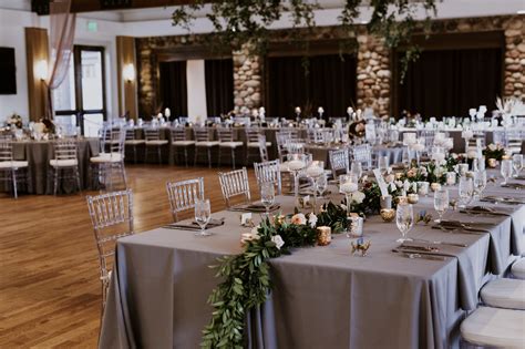 Highlands Ranch Mansion Banquet Hall - Grey, Peach and Blush wedding ...