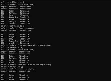 Image result for rollback commit in sql command