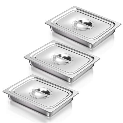 Amazon.com: WantJoin 1/2 Half Size Steam Table Pans with Lid, 3 Pack 2. ...