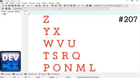 Image result for C for Loop Programming Alphabetical Patter