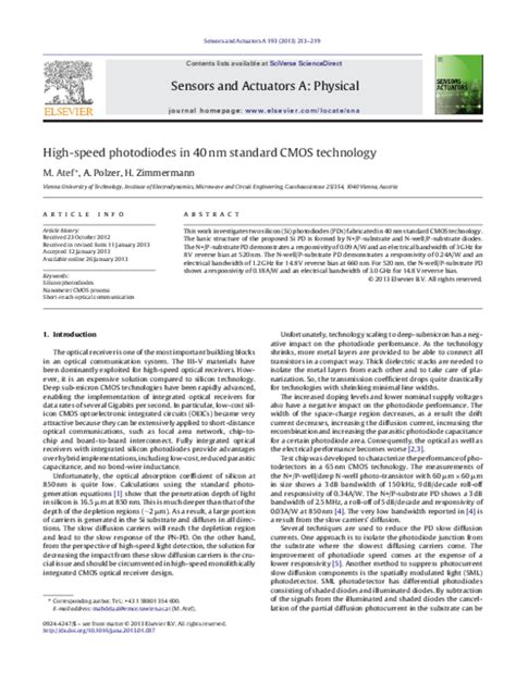 Image result for Silicon Photodiodes Using CMOS Technology