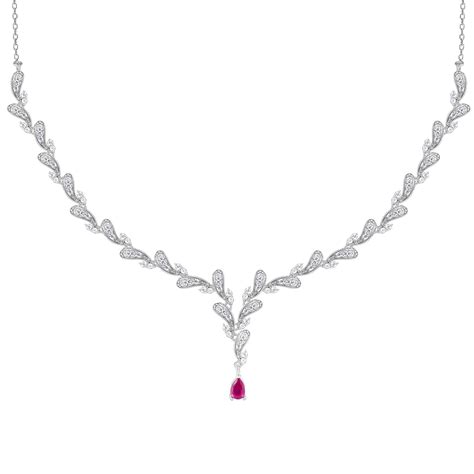 GIVA 925 Silver Ruby Detail Necklace| Pendant to Gift Women & Girls ...