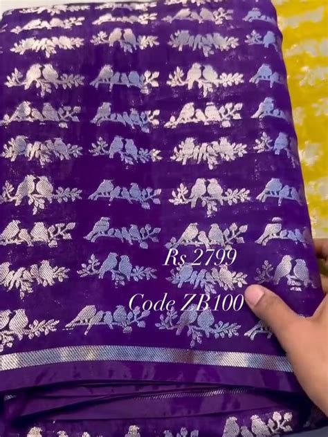 Kaddi Banarasi Saree – MayiLabel