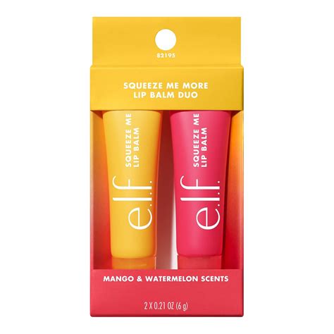 Buy e.l.f. Cosmetics Squeeze Me More Lip Balm Duo, (2 count), Clear ...