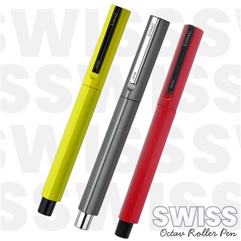 Octav Signature Tringular Metal Roller Pen - Crafted with Swiss Excell ...