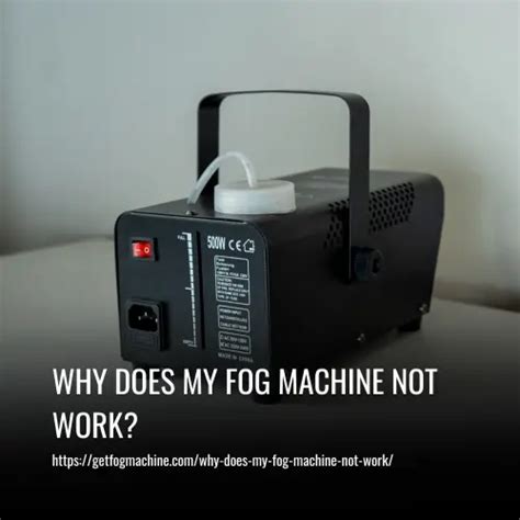 Image result for Fog Machine Not Working