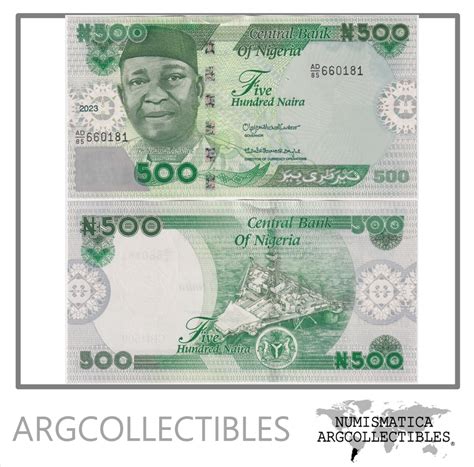 Nigeria Billete 500 Naira 2023 P-48 UNC – Argcollectibles