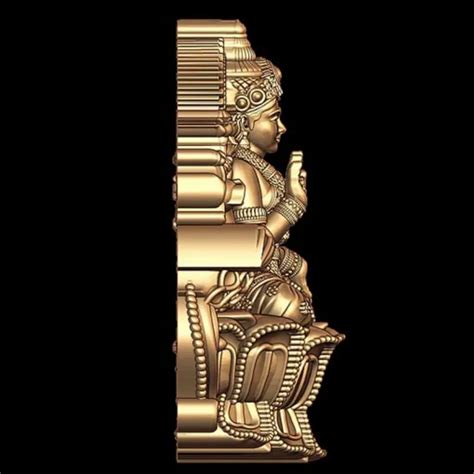 Dhanalaxmi Goddess 3D Model for Jewelry - Exquisite Pendant