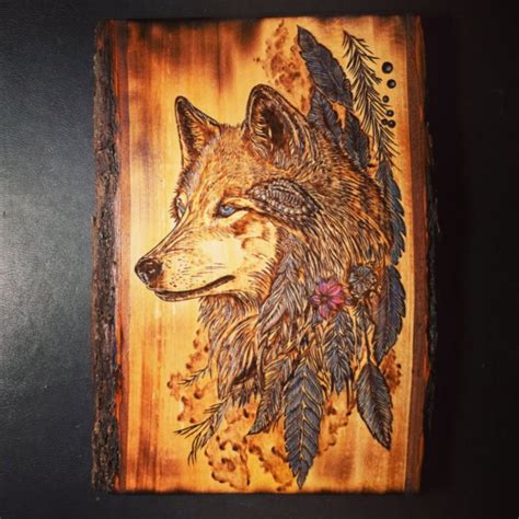 Spirit Of The Wild Burnt Wood Art | Handmade | Milton, ON