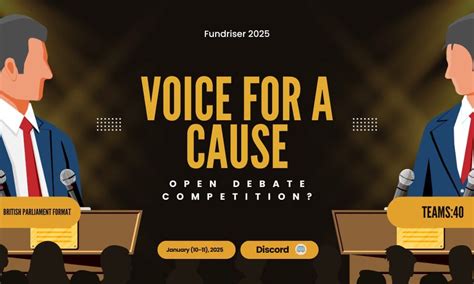 Voices for a Cause: The Fundraiser Debate Tournament 2025, discord ...