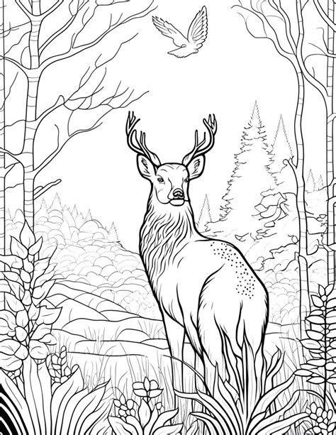 Forest Animal Coloring Page Forest Animals Coloring Page - Exploring ...