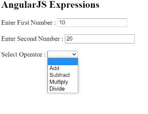 AngularJS Expressions 的图像结果