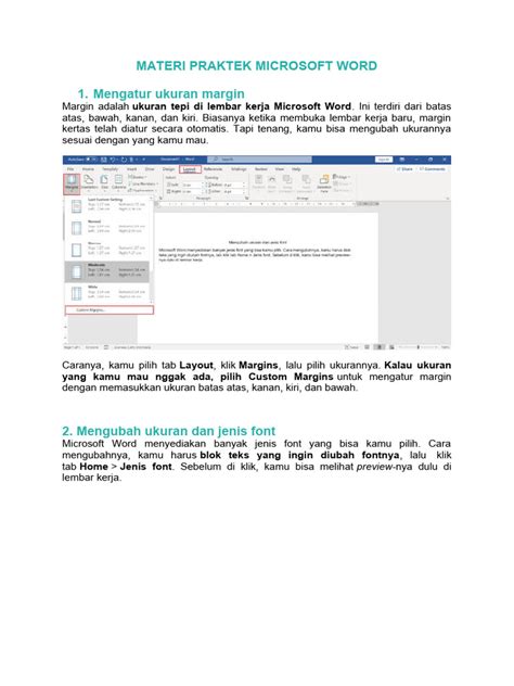 Image result for Contoh Format Tutorial Word