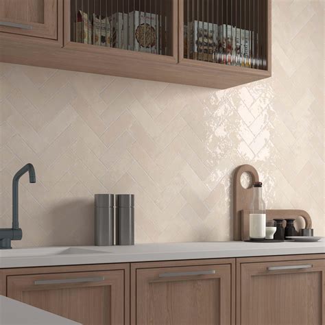 Zellige Oat Ceramic Tile | Floor and Decor