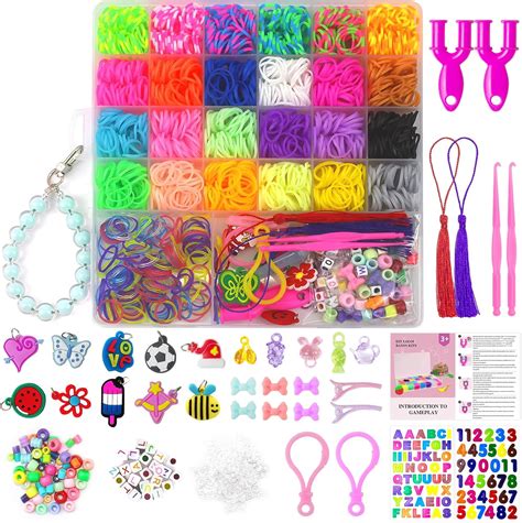 Uolifrem Loom Bracelet Kit - 29 Colors Elastic Bracelet making kit with ...