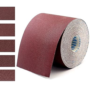 5 Grits Emery Cloth Roll，60 to 240 Grit Sandpaper roll Ready-to-wrap ...