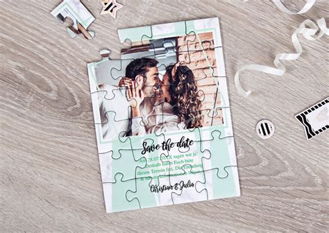 Puzzle Einladung Hochzeit