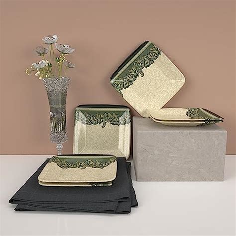 Buy Serve n Style-Melamine Dinner Plates. Round Full Serving Plate Set ...