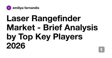 Laser Rangefinder Market - Brief Analysis by Top Key Players 2026 ...