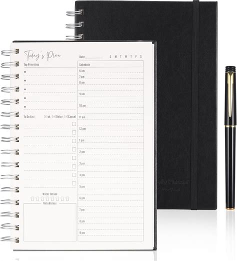 Amazon.com : JIANTA Undated Daily Planner A5, Undated Productivity ...