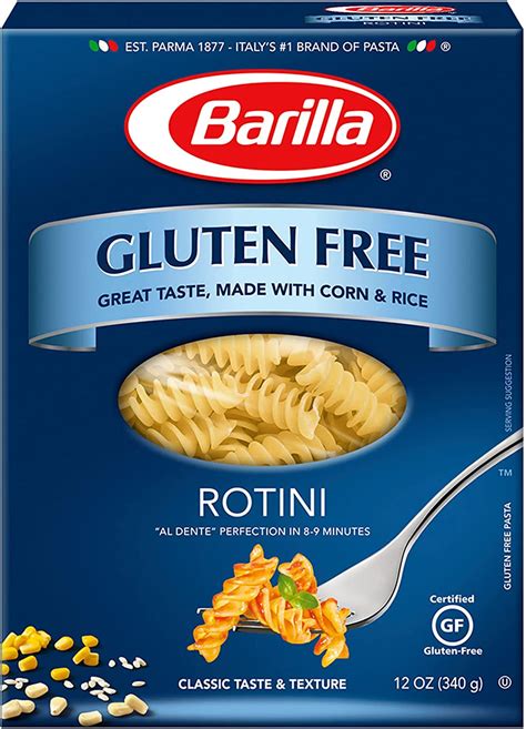 Barilla Pasta Gluten Free Rotini 340 g - Vive al 100