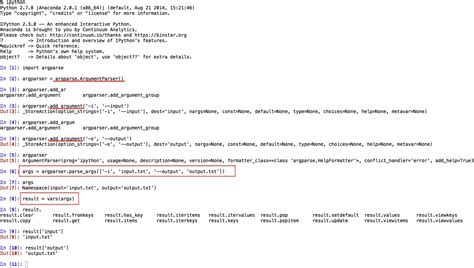 Python Argparse 的图像结果