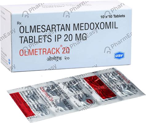 Olmetrack 20 MG Tablet (10): Uses, Side Effects, Price & Dosage | PharmEasy