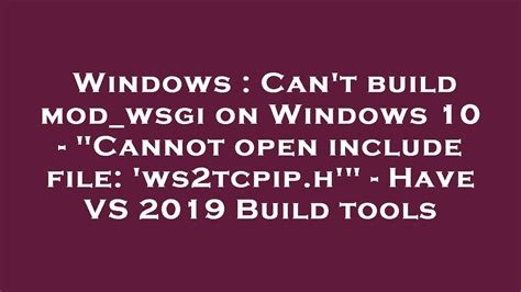 Image result for Mod_Wsgi Windows