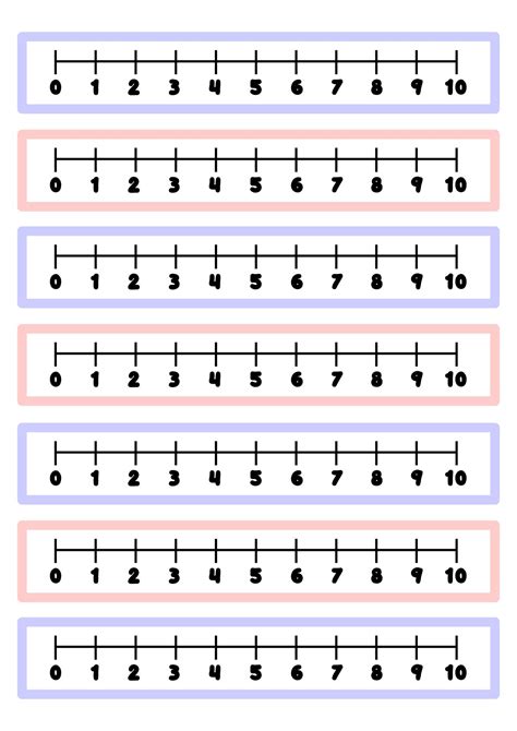 Printable Number Line 1 10