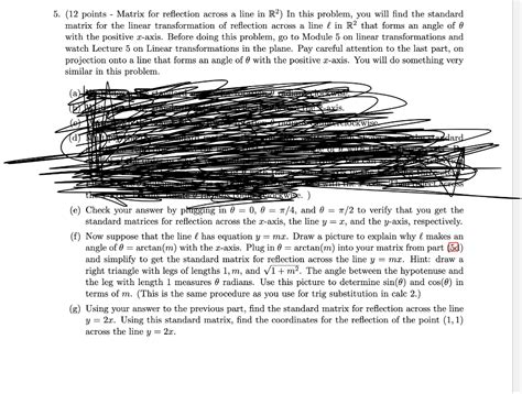 Reflection Matrix across a Line 的图像结果