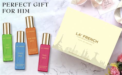 La French Man Perfume Gift Set 4 x 20 ml for Men | with Paris Tokyo New ...